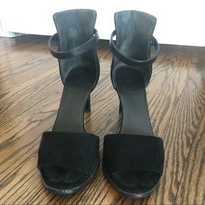 Vince black suede sandals size 8